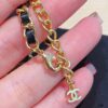 692ffc7799f2d84055c8e7b1 Xiaoxiang New Arrival Leather-Weave Necklace, Handwoven Black Leather with Classic Letter Pendant, Heavy Brass Craft Design