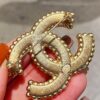 692ffc8199f2d84055c8e7b9 Xiaoxiang New Pearl Brooch, Small Pearl Trim Design with Full Rhinestone Double C Shape