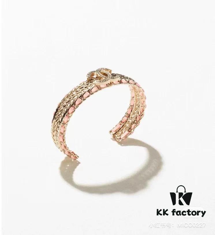 692ffc8499f2d84055c8e7bb Xiaoxiang New Arrival 22chan Bestselling Pink Lambskin Bracelet 😍😍