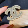 692ffc8699f2d84055c8e7bc Xiaoxiang New Pearl Brooch, Small Pearl Trim Design with Full Rhinestone Double C Shape