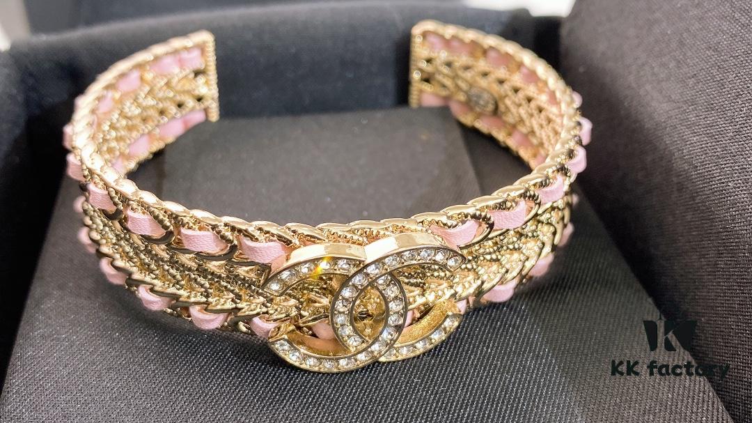 692ffc8a99f2d84055c8e7c3 Xiaoxiang New Arrival 22chan Bestselling Pink Lambskin Bracelet 😍😍