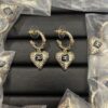 Xiaoxiang New Vintage-Style Black Gold and Pink Gold Earrings Hook