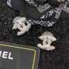 Xiao Xiang New Arrival Pearl Double C Stud Earrings in Gold and Silver