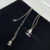 CHANE New Style Pink Round Diamond Collar Necklace Long Chain