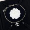 692ffcb499f2d84055c8e7f7 Chanel 23A New Arrival Bicolor Gold and Silver Chain with White Diamond Double C Pendant Necklace