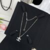 692ffcb599f2d84055c8e7f8 Chanel 23A New Arrival Bicolor Gold and Silver Chain with White Diamond Double C Pendant Necklace