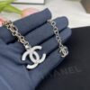 692ffcb999f2d84055c8e7fe Chanel 23A New Arrival Bicolor Gold and Silver Chain with White Diamond Double C Pendant Necklace