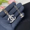 692ffcba99f2d84055c8e7ff Chanel 23A New Arrival Bicolor Gold and Silver Chain with White Diamond Double C Pendant Necklace