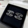 692ffcba99f2d84055c8e800 CHANE New 2023B Black Enamel Double C Drip Earrings