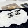 692ffcbb99f2d84055c8e801 CHANE New 2023B Black Enamel Double C Drip Earrings
