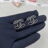 692ffcc299f2d84055c8e80c CHANE New 2023B Black Enamel Double C Drip Earrings