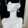 CHANE New Style White Gold Black Bud Pearl Pendant Stud Earrings