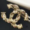 692ffcce99f2d84055c8e81c Xiao Xiang New Twist Braided Double C Pearl Pink Diamond Stud Earrings