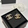 692ffcd599f2d84055c8e824 Xiao Xiang New Model Enamel Gold-Edged White Double C Stud Earrings 🤍