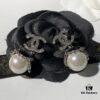 692ffd0199f2d84055c8e863 New Xiaoxiang Double C Black Pearl Earrings, Brand Fashion and Versatile
