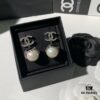 692ffd0199f2d84055c8e865 New Xiaoxiang Double C Black Pearl Earrings, Brand Fashion and Versatile