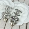 692ffd0899f2d84055c8e86c New Xiaoxiang Silver Wheat Ear Rhinestone ✨ Light Gold Heart Pendant Earrings ✨