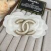 Xiaoxiang New Arrival Vintage Gold Double C White Elegant Brooch 🍂✨