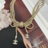 Xiaoxiang New Arrival Heavy-Duty Five-Layer Chain Bow Pendant Necklace