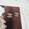 692ffd2199f2d84055c8e890 Xiaoxiang New Arrival Light Gold Full Diamond Double C Stud Earrings