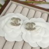 692ffd2199f2d84055c8e891 Xiaoxiang New Arrival Light Gold Full Diamond Double C Stud Earrings