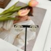 692ffd2299f2d84055c8e893 Xiaoxiang New Arrival Light Gold Full Diamond Double C Stud Earrings