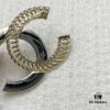 692ffd2699f2d84055c8e89a Xiao Xiang New Style Tweed Letter Rhinestone Double C Brooch