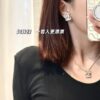 692ffd3299f2d84055c8e8ad Xiaoxiang New Arrival Light Gold Bow Silver Two-Tone Full Diamond Necklace