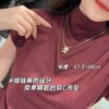692ffd3399f2d84055c8e8ae Xiaoxiang New Arrival Light Gold Bow Silver Two-Tone Full Diamond Necklace