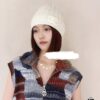 692ffd3599f2d84055c8e8b2 Xiaoxiang New Arrival White Oil-Drop Double C Round Mirror Clover Pendant Necklace with Smooth Chain