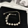 692ffd3899f2d84055c8e8b3 Xiaoxiang New Arrival White Oil-Drop Double C Round Mirror Clover Pendant Necklace with Smooth Chain