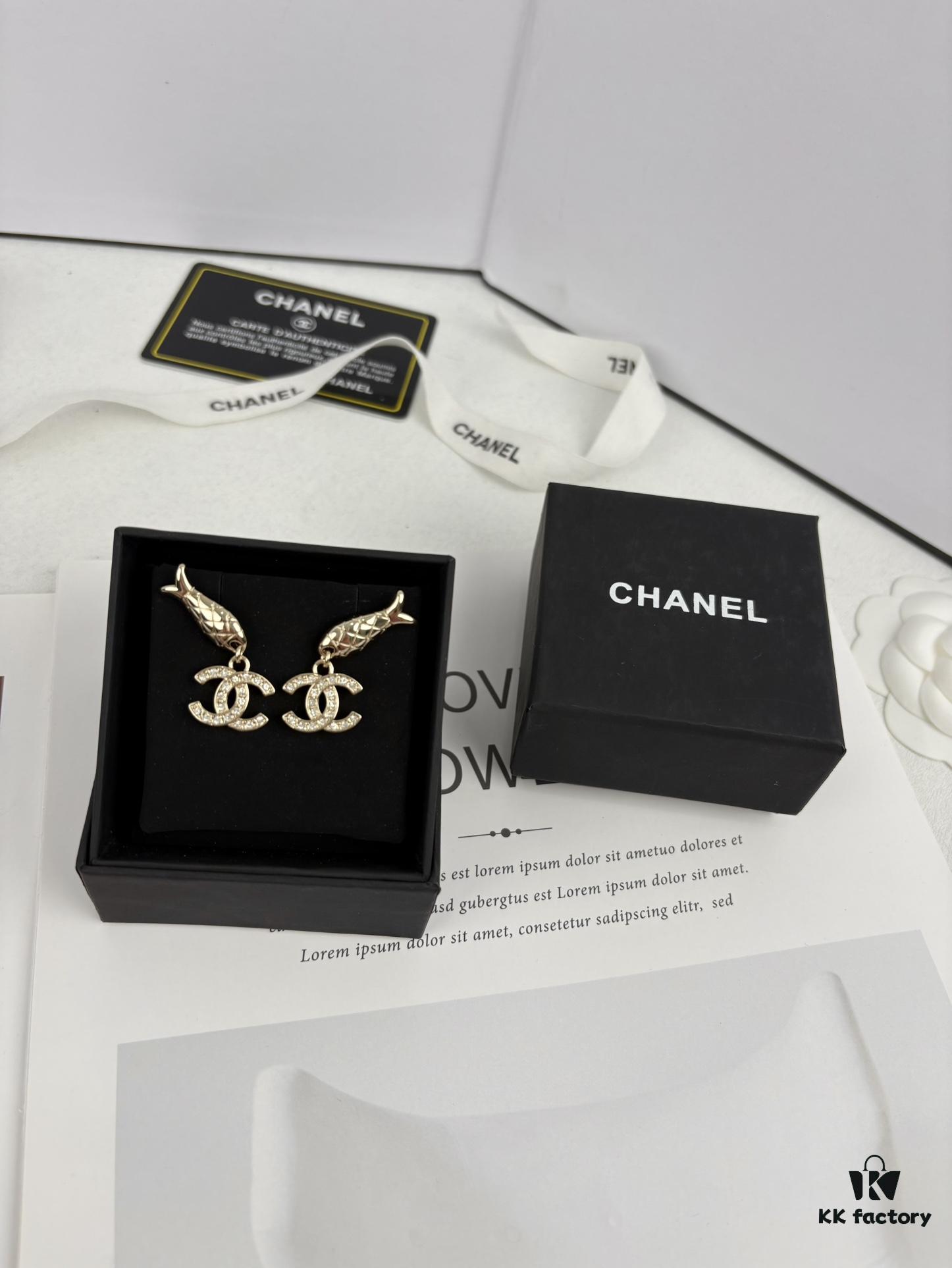 692ffd3f99f2d84055c8e8bc Xiaoxiang New Arrival Ocean Series 🐟 European and American Style Personalized Luxury Rhinestone Letter Fish Earrings