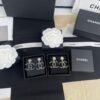 692ffd5899f2d84055c8e8da Xiaoxiang New Arrival Gold and Silver Two-Tone Luxury Double C Leather-Embedded Earrings