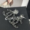 692ffd5b99f2d84055c8e8e0 Xiaoxiang New Arrival Gold and Silver Two-Tone Luxury Double C Leather-Embedded Earrings