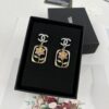 692ffd7f99f2d84055c8e914 Xiaoxiang New Rectangular Picture Frame Surrounding Flower Colorful Rhinestone Hollow Pendant Earrings