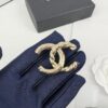 692ffda099f2d84055c8e93a Xiaoxiang New Arrival Golden Half-Braid Twisted Double C Classic Elegant Brooch