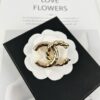 692ffda299f2d84055c8e93d Xiaoxiang New Arrival Golden Half-Braid Twisted Double C Classic Elegant Brooch