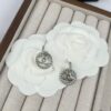 Xiaoxiang New Arrival Textured Hoop Earrings with Hook Design, Elegant and Stylish