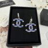 692ffdba99f2d84055c8e956 Xiaoxiang New Arrival Nautical Style Classic Blue Enamel Inlaid Hook Earrings, Elegant Ear Clips ✨🌿