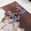 692ffdbc99f2d84055c8e957 Xiaoxiang New Arrival Nautical Style Classic Blue Enamel Inlaid Hook Earrings, Elegant Ear Clips ✨🌿