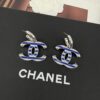 692ffdbe99f2d84055c8e95a Xiaoxiang New Arrival Nautical Style Classic Blue Enamel Inlaid Hook Earrings, Elegant Ear Clips ✨🌿
