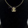 692ffdc799f2d84055c8e968 Xiaoxiang New Arrival Leather Cord Double C Rhinestone Gold Necklace