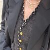 692ffdcc99f2d84055c8e96f Xiaoxiang New Double-Layer Pearl and Cubic Zirconia Necklace with Leather String