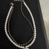 692ffdcd99f2d84055c8e972 Xiaoxiang New Double-Layer Pearl and Cubic Zirconia Necklace with Leather String