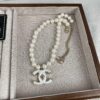 New Arrival Xiaoxiang White Resin Double C Pearl Necklace ✨✨