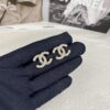 CHANE New Arrival Small Pearl Double C Diamond-Inlaid Stud Earrings