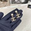 692ffdf399f2d84055c8e9a3 New Xiaoxiang Pearl Inlaid with Diamond Double C Pendant Earrings