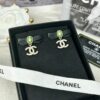 692ffdf799f2d84055c8e9a8 New Xiaoxiang Black Bow 🎀 Green Pearl Double C Diamond-Inlaid Earrings