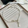 Xiaoxiang New Model Coco Pearl Double C Pendant Necklace