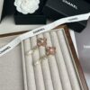 Xiaoxiang New Arrival Pink Zircon Four-Leaf Clover with Pearl Pendant Earrings